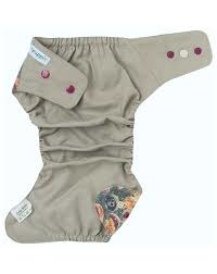 Puppi Wollüberhose Grey Jellyfish (Snaps) - Onesize Plus