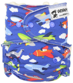 Anavy Bamboo Onesize Snaps - Air Planes