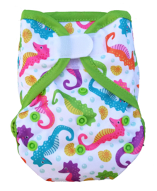 Fluffy Nature Newborn PLUS Überhose (2,5-6,5 kg) - Seahorses