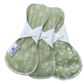 Blümchen wasbaar maandverband Floral (3 St)
