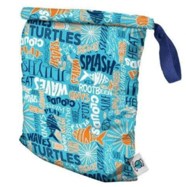 Planet Wise Roll Down Wetbag - Aqua Splash