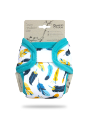 Petit Lulu Newborn Überhose Turquoise Feathers