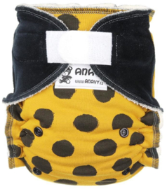 Anavy Bamboo Onesize Klett - Yellow Dots