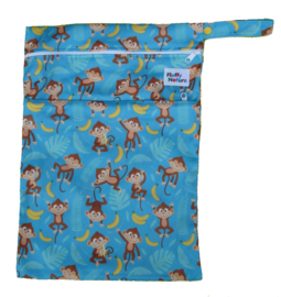 Fluffy Nature Wetbag - Blue Monkey