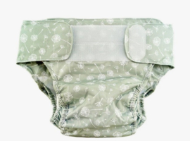 Blumchen Kinder/Volwassen luier 2-in-1 - Floral green