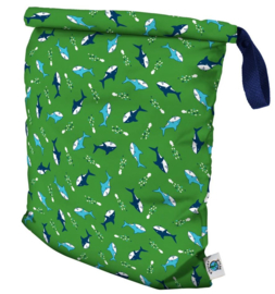 Planet Wise Roll Down Wetbag - Green Chomp