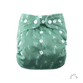 Popolini onesize überhose Snap2Fit Green Leaves