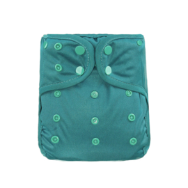 Smartass Diapers Overbroekje Onesize drukknoop - Appelblauw-zeegroen