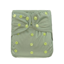 Smartass Diapers Overbroekje Onesize drukknoop - Saliegroen