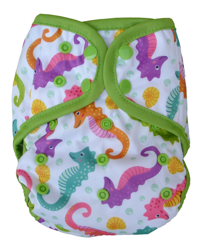 Fluffy Nature XL overbroekje (10-20kg) - Seahorses
