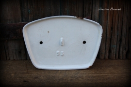 Geëmailleerde vintage toiletrolhouder