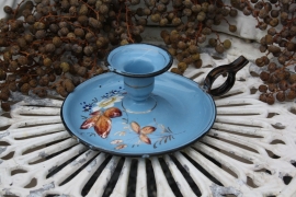 Blauw emaille blaker