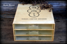 Frans fourniturenkastje - garenkastje Thiriez & Cartier - Bresson