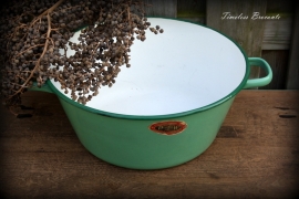 Mintgroene emaille teil