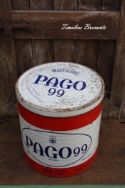 Groot oud winkelblik PAGO 99 margarine