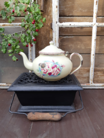 Brocante emaille theepot