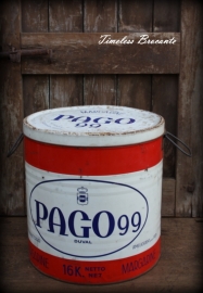 Groot oud winkelblik PAGO 99 margarine