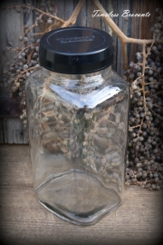 Oude glazen snoeppot "Tonnema"