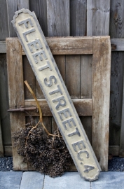 Brocante houten straatnaambord Londen