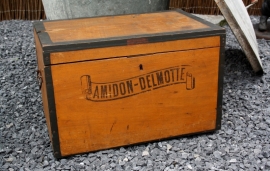 Antieke Amidon-Delmotte stijfselkist