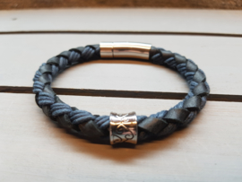 Braided! Leather&cotton