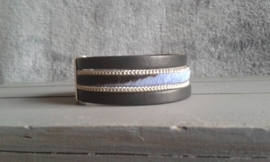 PROUD! armband "Lammy"  zwart/blauw