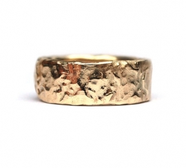 Spiksplinternieuw Brede gouden ring | Voor hem | Nadine Kieft Jewelry Online Shop NA-69