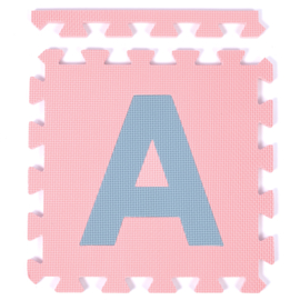 Spielmatte Alphabet/Nummern/Figuren PASTEL 3,6 m² / 40-teilig (30 x 30 x 1,2 cm)