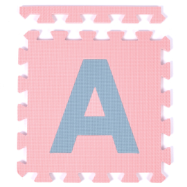 Spielmatte Alphabet/Figuren 2,86 m² PASTEL / 30-teilig (30 x 30 x 1,2 cm)