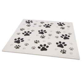 Spielmatte Hundepfoten / 9-teilig (30 x 30 x 1,2 cm)