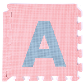 Spielmatte Alphabet/Nummern/Figuren PASTEL 3,6 m² / 40-teilig (30 x 30 x 1,2 cm)