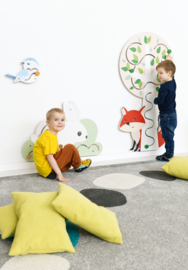 Wandspiel/Wandapplikation Häschen (81 x 55 cm)