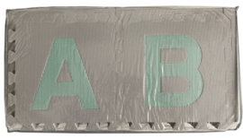 SALE! Spielmatte Alphabet/Figuren 2,86 m² Pastelltönen-2-farbig / 30-teilig (30 x 30 x 1,2 cm)