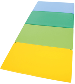 Sportmatte / Gymnastikmatte / Spielmatte faltbar / multicolor (244,5 x 120 x 3 cm)