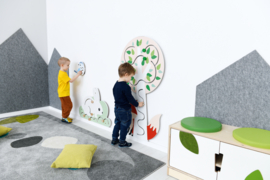 Wandspiel/Wandapplikation Häschen (81 x 55 cm)