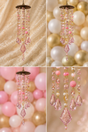 Luxe Mini Suncatchers Roze set van 5
