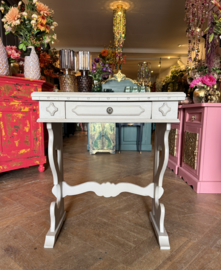 Brocante haltafeltje, vintage wandtafel