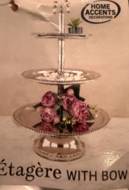 Etagère “zilver” met strik