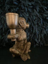 Kandelaar aap, monkey brons