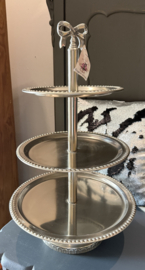 Etagère “zilver” met strik