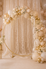 Luxe Decoratieboog Backdrop goud 200cm.