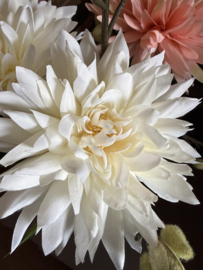SALE!!! Boeket incl vaas dahlia’s met katjes