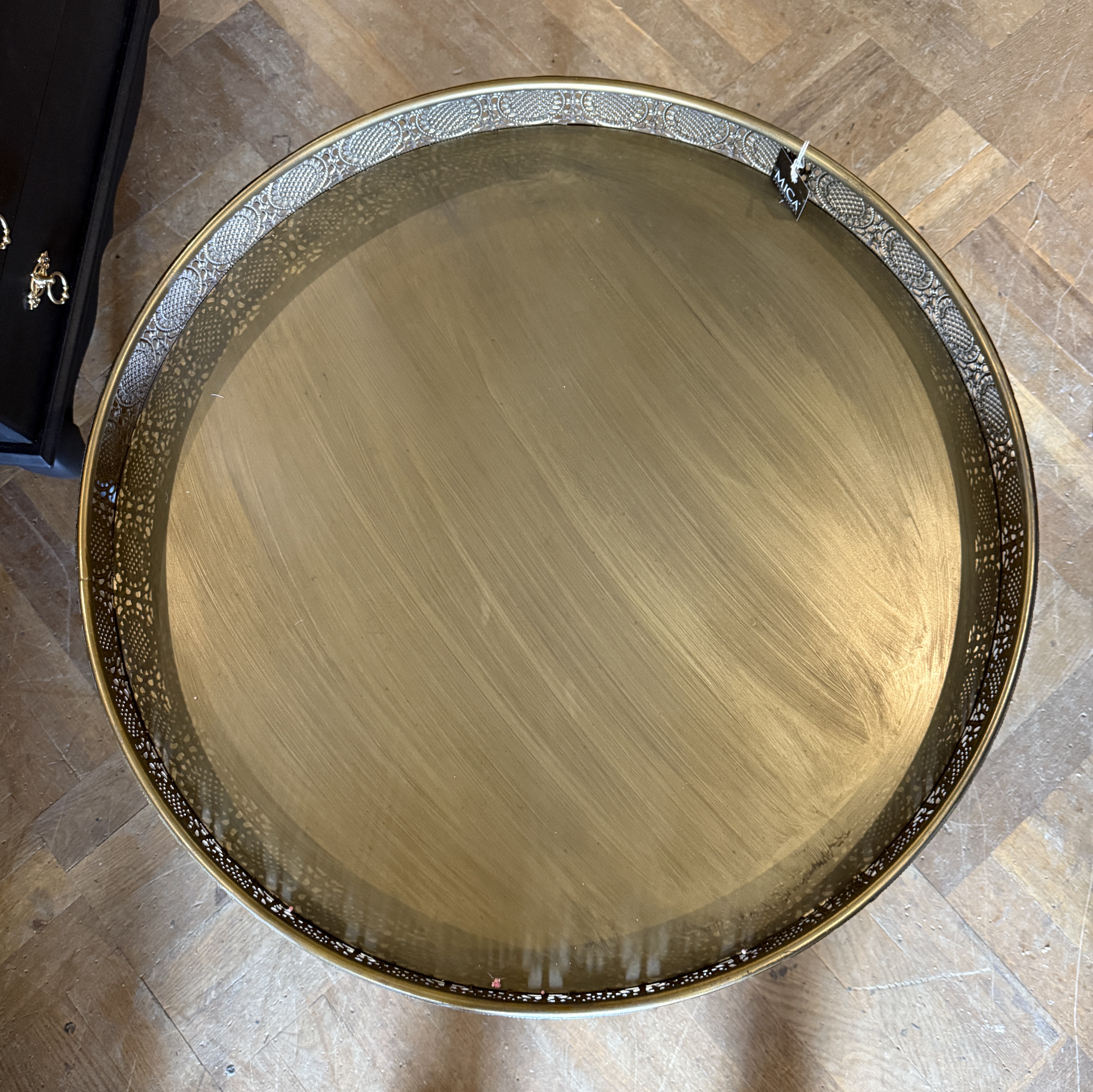 MICA Salontafel goud bronskleurig metaal