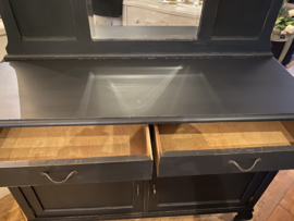 Antiek dressoir met spiegelopstand, vintage kast