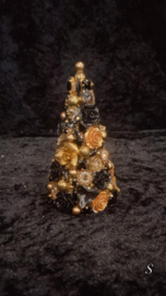 Exclusief kerstboom S goud zwart handmade VdlM