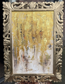 Schilderij goud in oude lijst