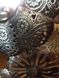 Spiegeltje, decoratie zwart zilver