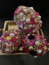 Uniek paasei M VdlM fuchsia roze goud