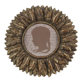 Fotolijst feather goud rond