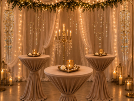 Luxe Vloerkandelaar Champagne